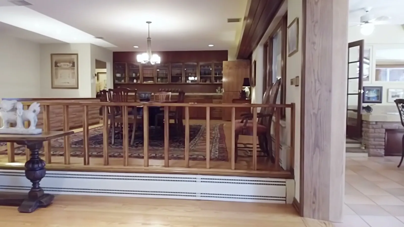 The open interior landing linking the principal entertaining rooms.