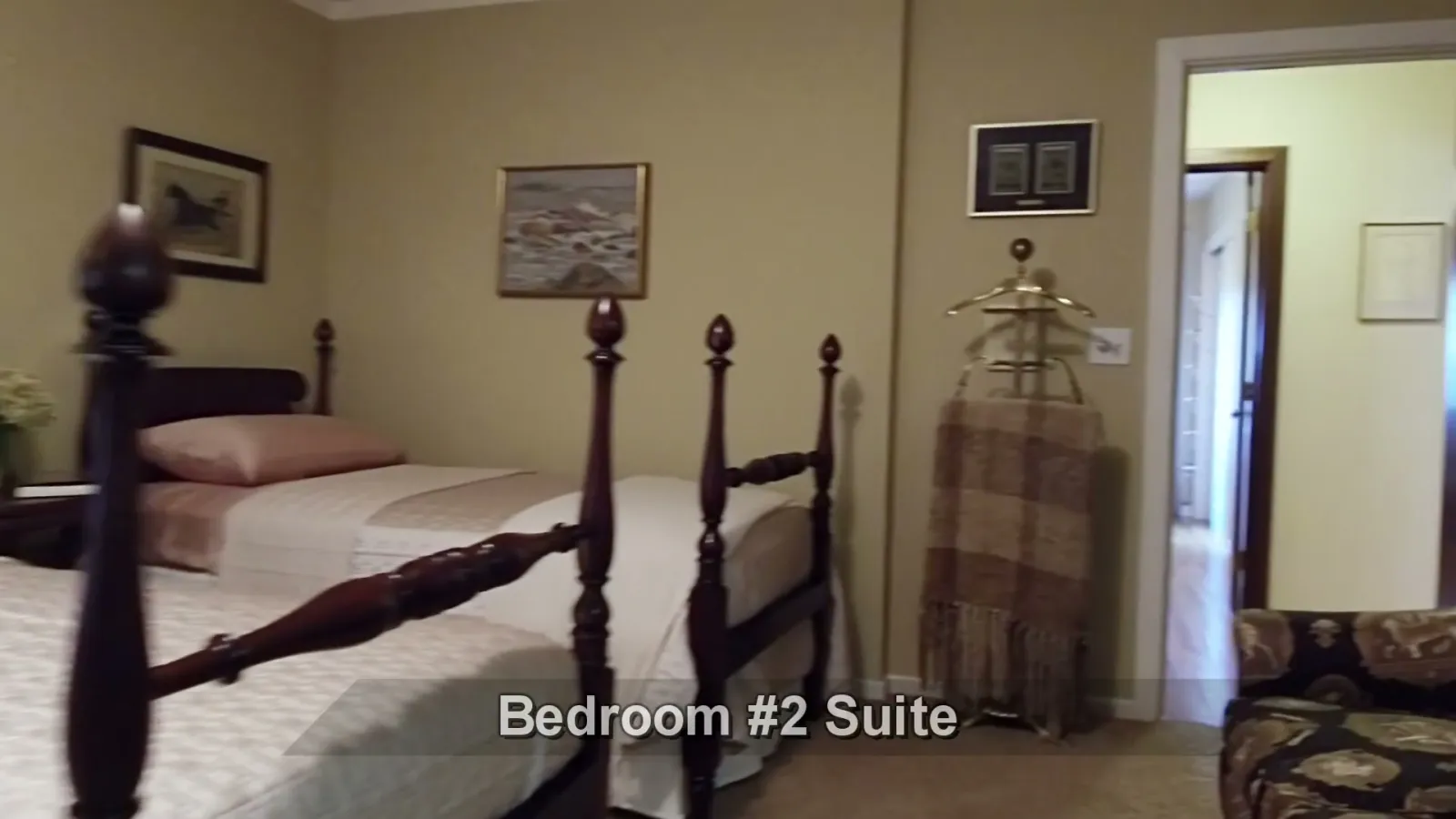 A secondary bedroom suite.