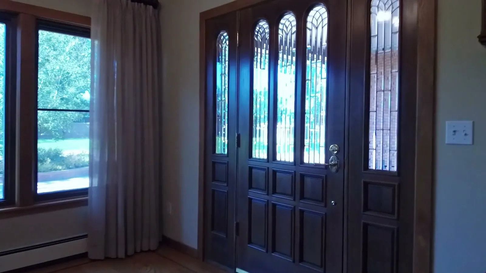 The principal entry from inside the house.