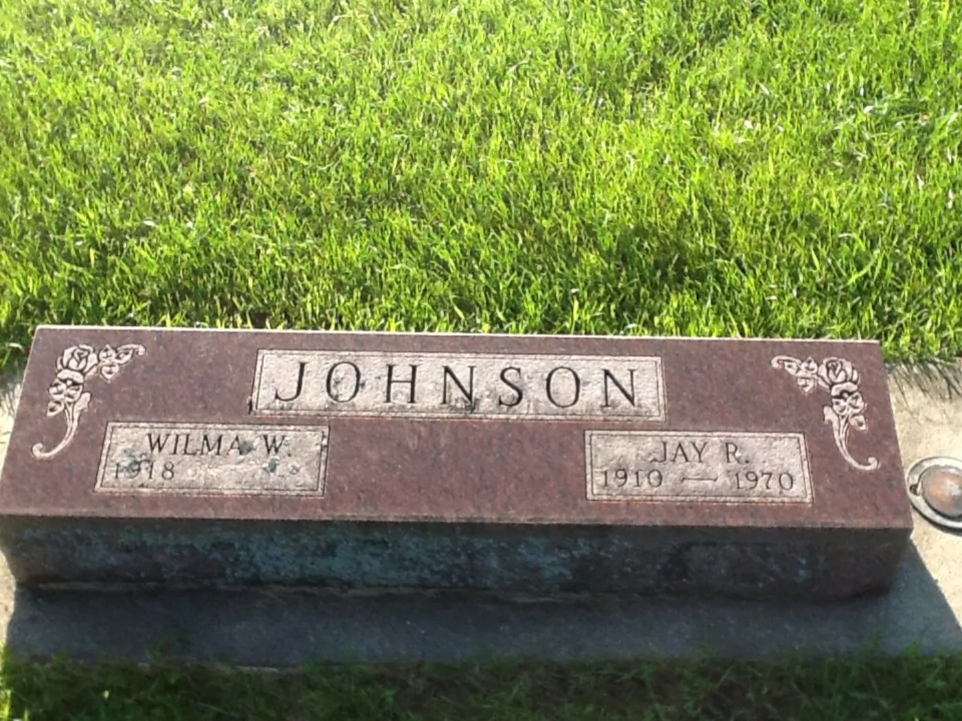 Jay R. Johnson memorial photograph.