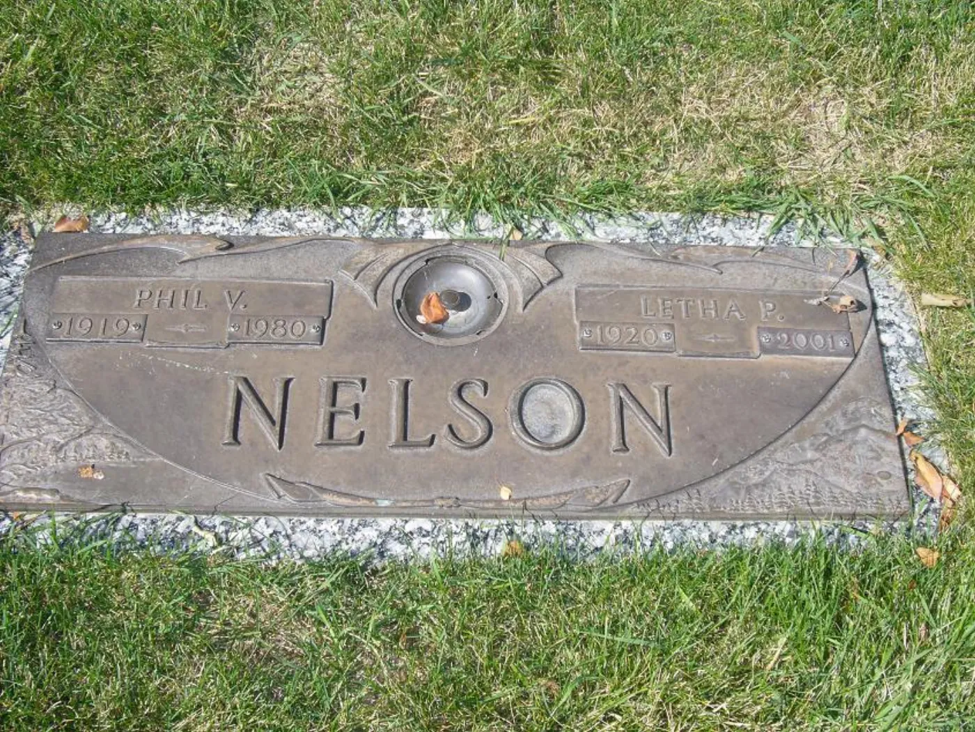 Oletha P. Nelson memorial photograph.